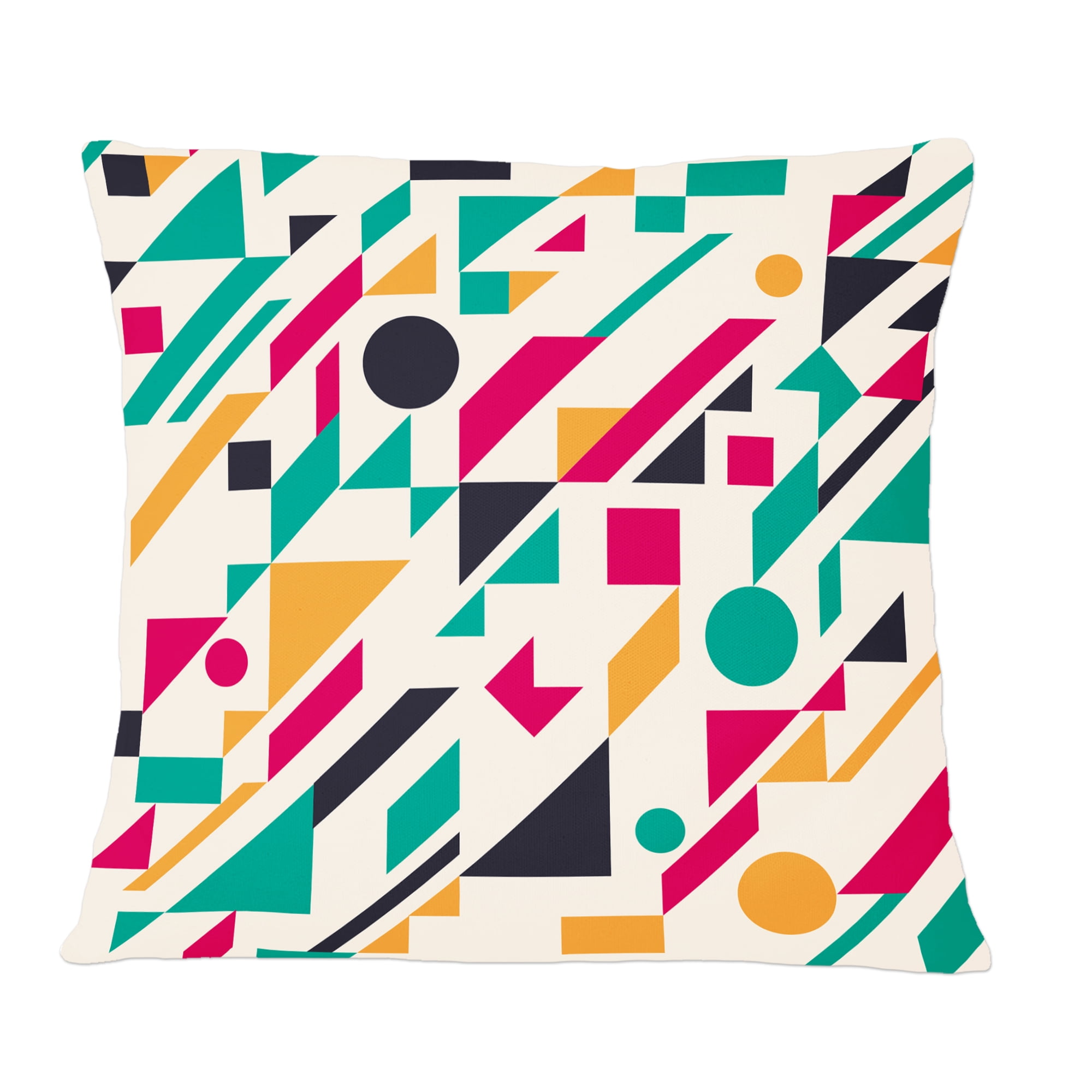 Designart Retro Geometric Design III' Mid-Century Modern Throw Pillow - 12x20