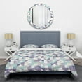 thumbnail image 1 of Designart 'Retro Geometric Design IV' Mid-Century Modern Duvet Cover Set, 1 of 4