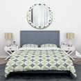 thumbnail image 1 of Designart 'Retro Geometric Design V' Mid-Century Modern Duvet Cover Set, 1 of 4