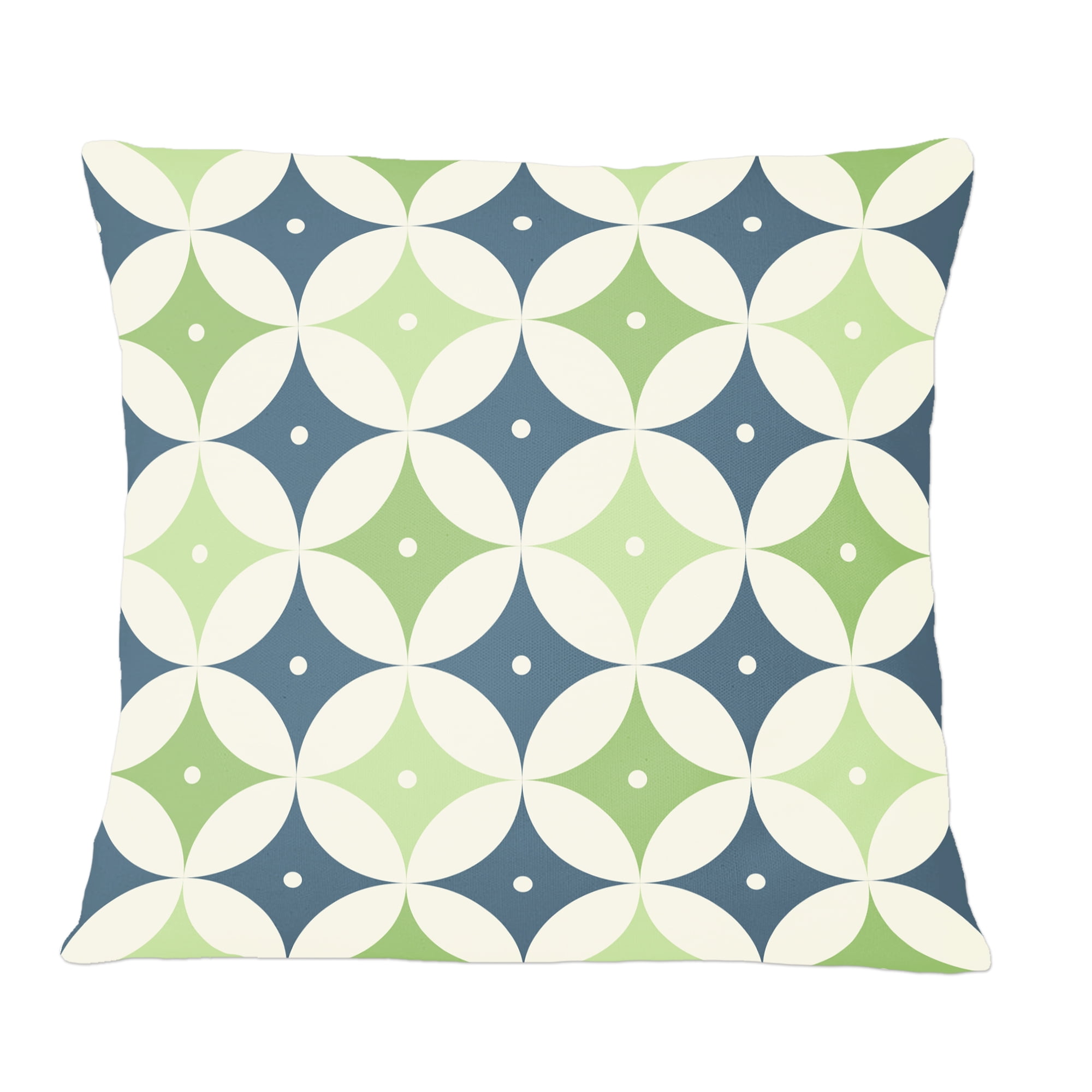 Designart Retro Geometric Design V' Mid-Century Modern Throw Pillow - 12x20