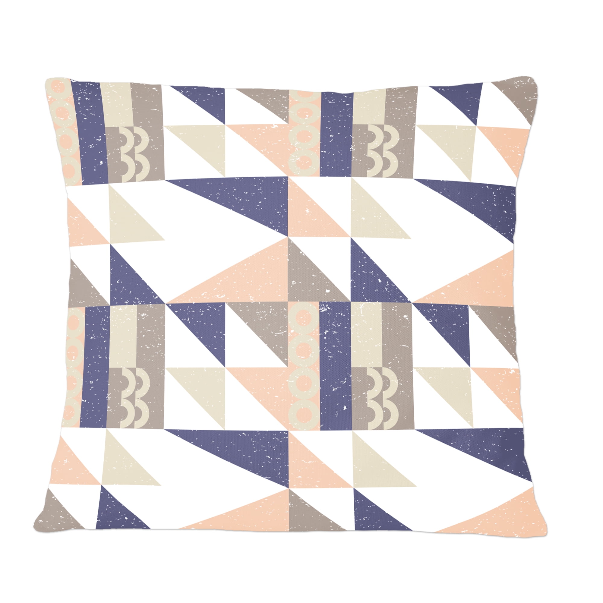 Designart Retro Geometric Design X' Mid-Century Modern Throw Pillow - 12x20