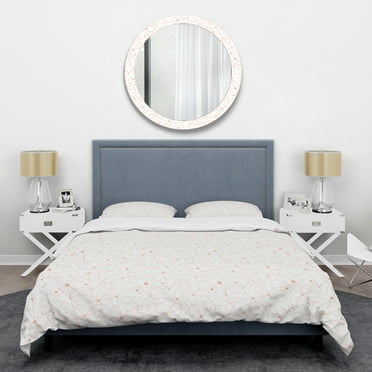Designart 'Retro Geometric Grid II' Mid-Century Modern Duvet Cover Set