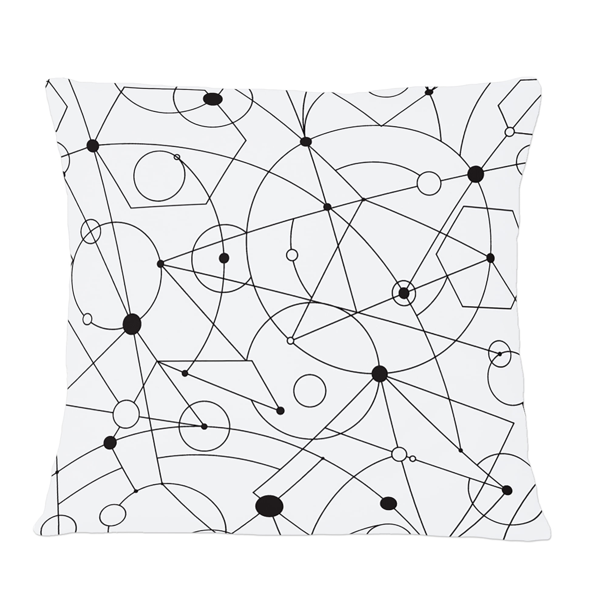 Designart Retro Geometric Grid III' Mid-Century Modern Throw Pillow - 12x20