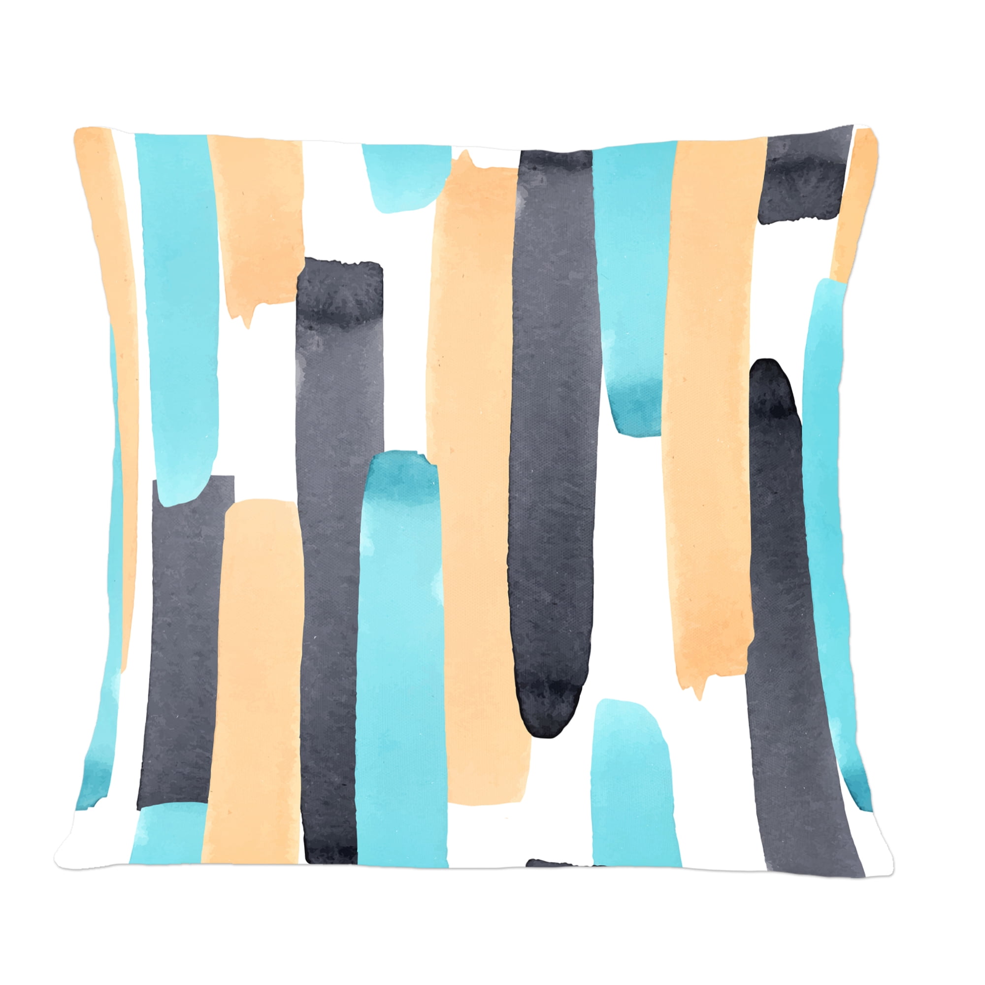Designart Retro Geometrical Abstract I' Mid-Century Modern Throw Pillow - 12x20