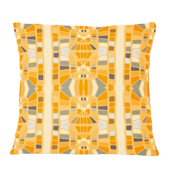Designart Retro Geometrical Abstract II' Mid-Century Modern Throw Pillow - 12x20