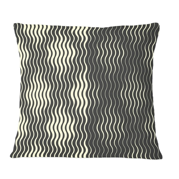 Designart Retro Geometrical Abstract Minimal Pattern V' Mid-Century Modern Throw Pillow - 12x20