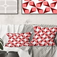 thumbnail image 1 of Designart Retro Geometrical Abstract Minimal Pattern XIII' Mid-Century Modern Throw Pillow - 18x18, 1 of 2