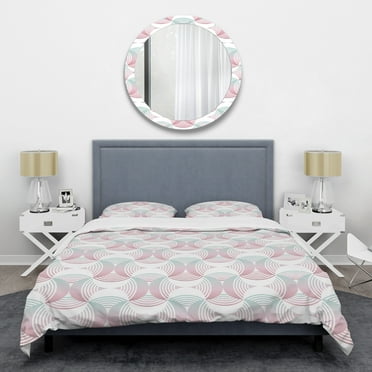 Designart 'Retro Geometrical Abstract Pattern I' Mid-Century Modern Duvet Cover Set