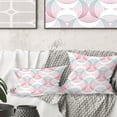 thumbnail image 1 of Designart Retro Geometrical Abstract Pattern I' Mid-Century Modern Throw Pillow - 16x16, 1 of 2