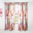 thumbnail image 1 of Designart 'Retro Geometrical Design II' Mid-Century Modern Curtain Panel, 1 of 5