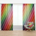 thumbnail image 1 of Designart 'Retro Geometrical Design IV' Mid-Century Modern Curtain Panel, 1 of 4