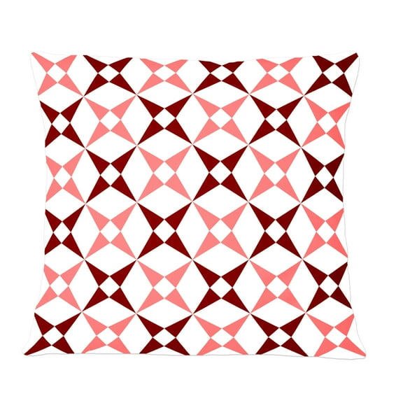 Designart Retro Grid Pattern I' Mid-Century Modern Throw Pillow - 12x20