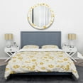 thumbnail image 1 of Designart 'Retro Handdrawn Poppies III' Mid-Century Modern Duvet Cover Set, 1 of 4