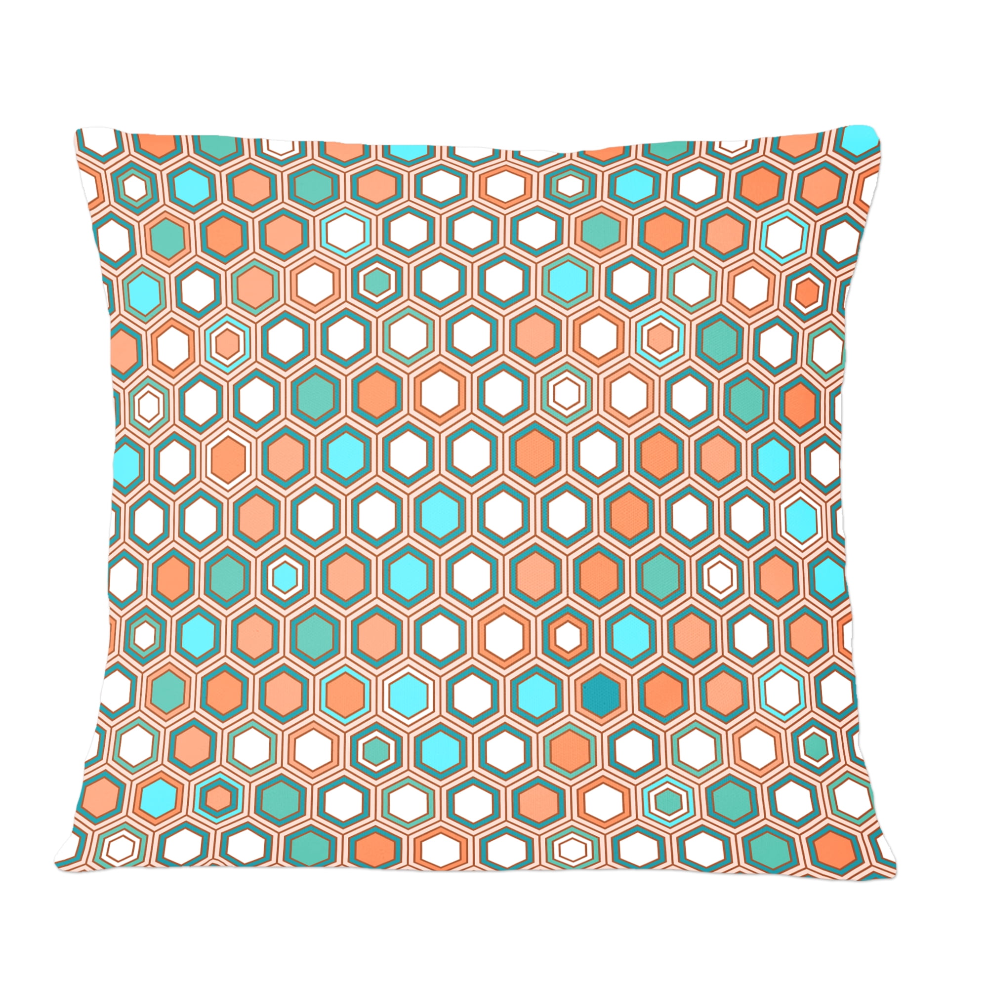 Designart Retro Hexagon Pattern III' Mid-Century Modern Throw Pillow - 12x20