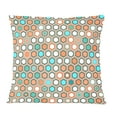 thumbnail image 1 of Designart Retro Hexagon Pattern III' Mid-Century Modern Throw Pillow - 12x20, 1 of 2
