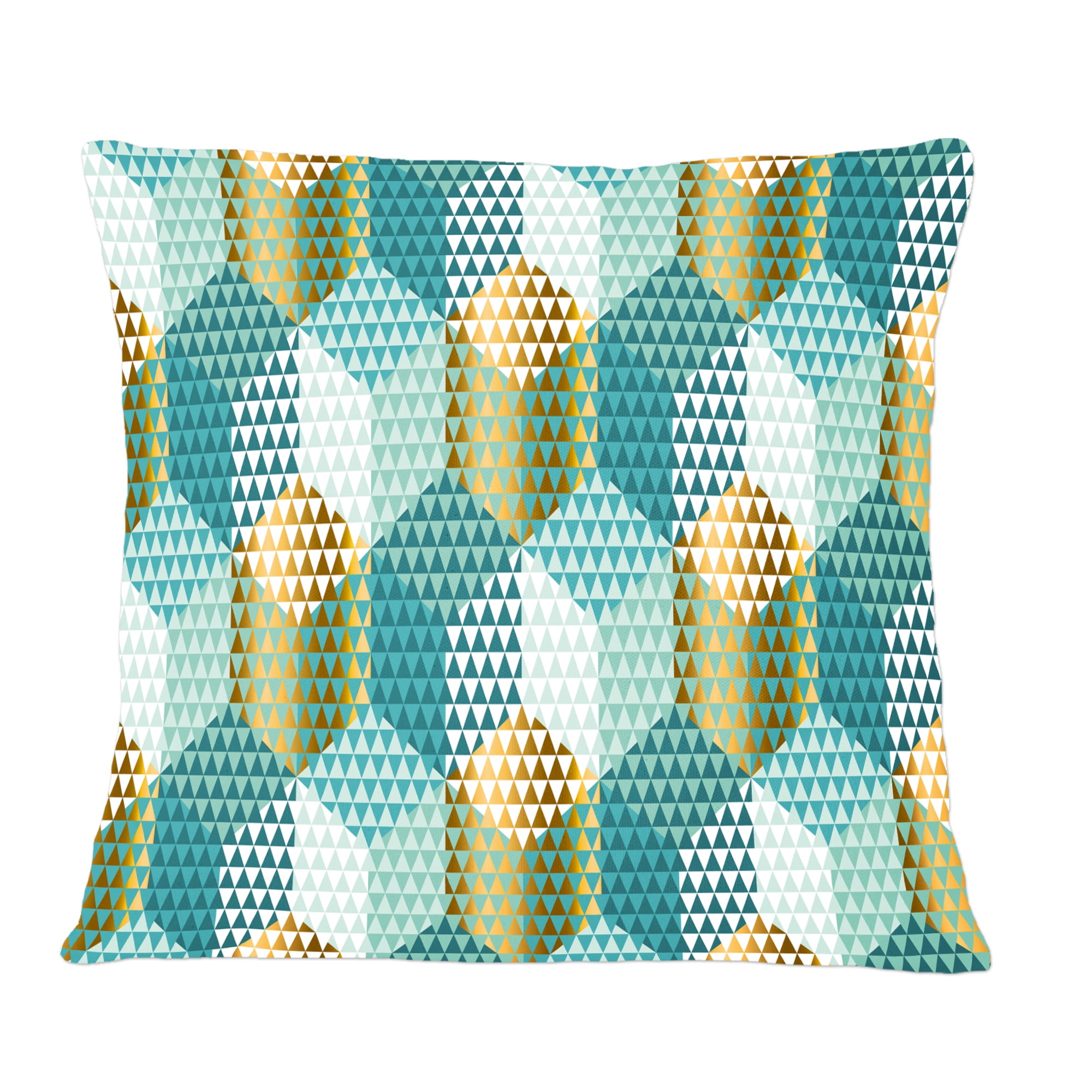 Designart Retro Hexagon Pattern IV' Mid-Century Modern Throw Pillow - 12x20