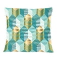 thumbnail image 1 of Designart Retro Hexagon Pattern IV' Mid-Century Modern Throw Pillow - 12x20, 1 of 2