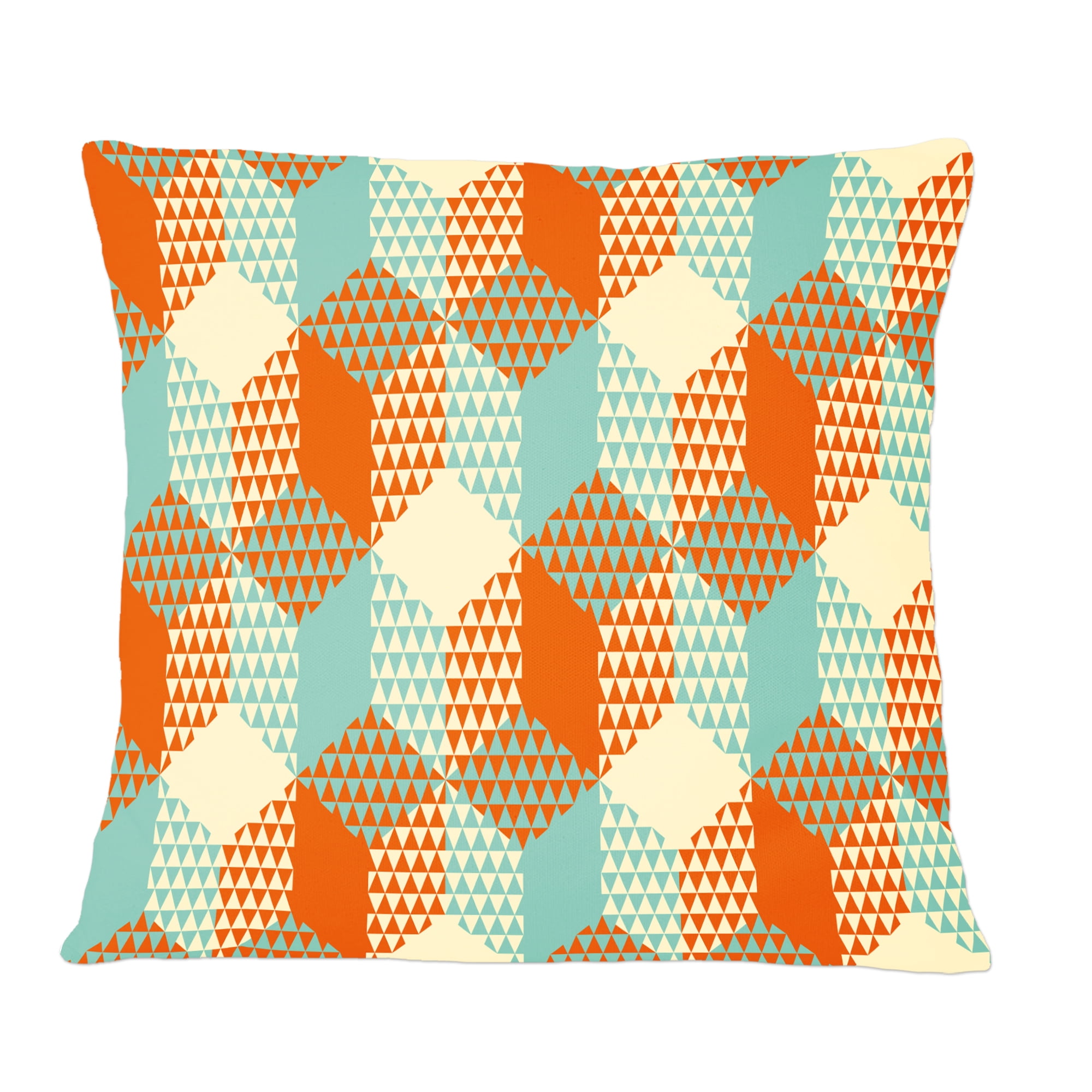 Designart Retro Hexagon Pattern VIII' Mid-Century Modern Throw Pillow - 12x20