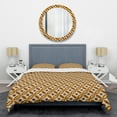 thumbnail image 1 of Designart 'Retro Ornamental Design V' Mid-Century Modern Duvet Cover Set, 1 of 4