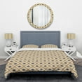 thumbnail image 1 of Designart 'Retro Ornamental Design VII' Mid-Century Modern Duvet Cover Set, 1 of 4