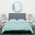 thumbnail image 1 of Designart 'Retro Ornamental Pattern I' Mid-Century Modern Duvet Cover Set, 1 of 4