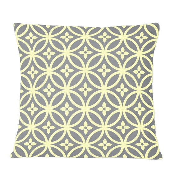 Designart Retro Ornamental Pattern II' Mid-Century Modern Throw Pillow - 12x20