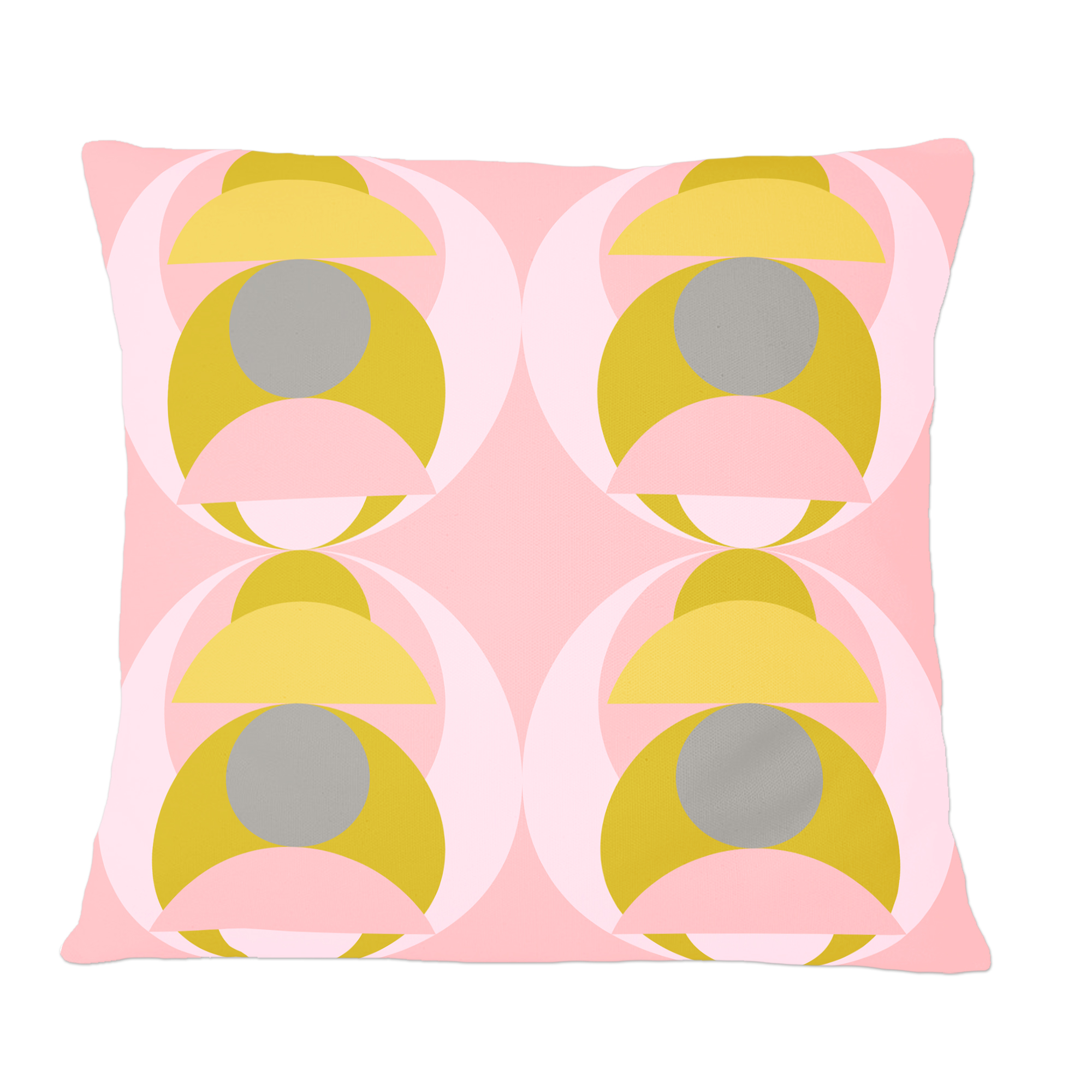Designart Retro Pastel Circular Pattern IV' Mid-Century Modern Throw Pillow - 12x20