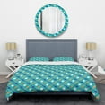 thumbnail image 1 of Designart 'Retro Pattern Abstract Design XV' Mid-Century Modern Duvet Cover Set, 1 of 4