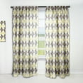 thumbnail image 1 of Designart 'Retro Pattern With mosaic style' Mid-Century Modern Curtain Panel, 1 of 5