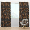thumbnail image 1 of Designart 'Retro Poppies II' Mid-Century Modern Blackout Curtain Panel, 1 of 4