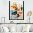 thumbnail image 1 of Designart "Retro Reflections Colorful Mid Century Vibes III" Abstract Floater Framed Canvas Wall Art, 1 of 7