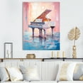 thumbnail image 1 of Designart "Retro Reverberations On The Piano" Music Wall Art Living Room, 1 of 7