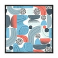 thumbnail image 1 of Designart 'Retro Shapes With Abstract Moons and Suns II' Modern Framed Canvas Wall Art Print, 1 of 5