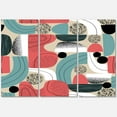thumbnail image 1 of Designart ' Retro Shapes With Abstract Moons and Suns III ' Modern Canvas Wall Art Print, 1 of 3