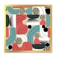 thumbnail image 1 of Designart 'Retro Shapes With Abstract Moons and Suns III' Modern Framed Art Print, 1 of 1