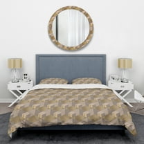 Designart 'Retro Square Design V' Mid-Century Modern Duvet Cover Set