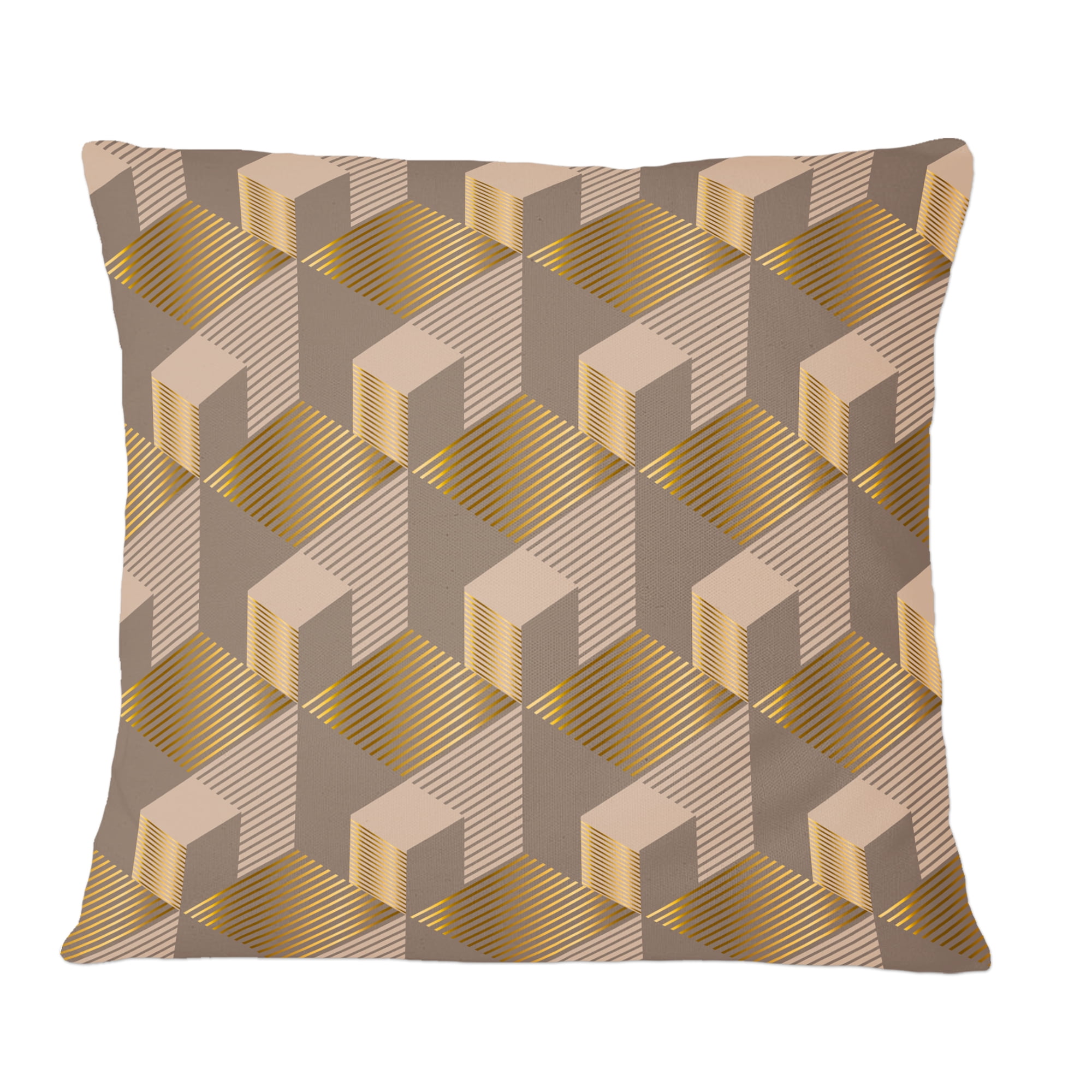 Designart Retro Square Design V' Mid-Century Modern Throw Pillow - 12x20
