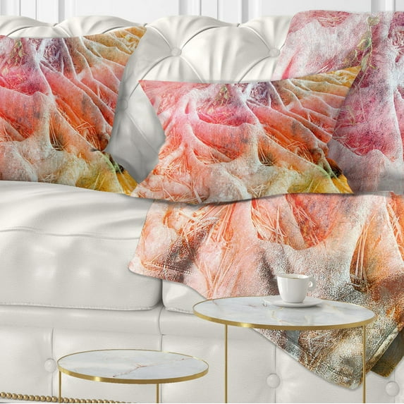 Designart Retro Tree Roots Watercolor - Trees Painting Throw Pillow - 12x20