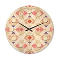 thumbnail image 1 of Designart 'Retro Triangular Design VII' Mid-Century Modern Wood Wall Clock, 1 of 5