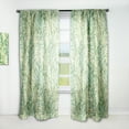 thumbnail image 1 of Designart 'Retro Tropical Foliage I' Mid-Century Modern Curtain Panel, 1 of 5