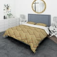thumbnail image 1 of Designart 'Retro square waves' Vintage Duvet Cover Set, 1 of 1