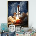 thumbnail image 1 of Designart "Revelation of the Rocketship II" Rocketship Floater Framed Wall Decor, 1 of 7
