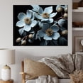 thumbnail image 1 of Designart "Reverie In Dogwood Noir" Dogwood Wall Art Living Room, 1 of 7