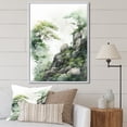 thumbnail image 1 of Designart "Reverie Of Minimalist Cliffside" Landscape Mountains Floater Framed Canvas Prints, 1 of 1