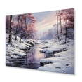 thumbnail image 1 of Designart "Reverie in the Winter Landscape III" Landscapes Metal Art Print, 1 of 1