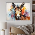 thumbnail image 1 of Designart "Reverie of Abstract Donkey" Animals Framed Wall Art - Modern Farmhouse Brown Donkey Hallway Framed Wall Art Decor, 1 of 6
