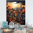 thumbnail image 1 of Designart "Revival of the Harlem Renaissance II" Cityscapes Canvas Art Print, 1 of 5