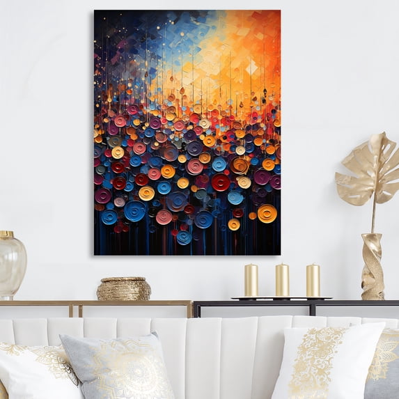 Designart "Rhapsodic Vinyl Record II" Vinyl Records Metal Wall Art Prints