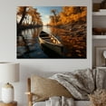 thumbnail image 1 of Designart "Rhapsody Along Canadian Rivers I" Transportation Canvas Art Print, 1 of 5