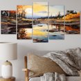 thumbnail image 1 of Designart "Rhapsody Along Canadian Rivers IV" Transportation Art Living Room Set, 1 of 1